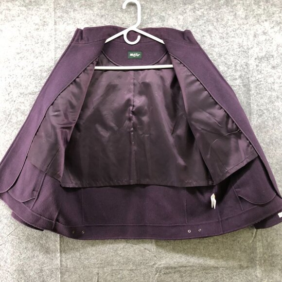 Korean Brand Wolsey Womens Wool Blend Jacket Purple Size 100 or M Zip - Picture 10 of 12